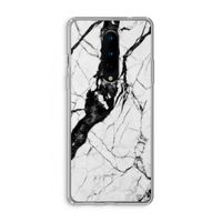 Witte marmer 2: OnePlus 8 Transparant Hoesje