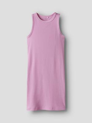 Name it zomer jurk meisjes - roze - korte mouw - NkfNakal