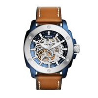 Horlogeband Fossil ME3135 Leder Bruin 24mm