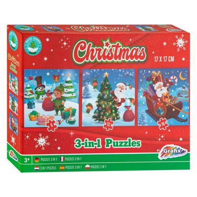 Grafix Kerst 3-in-1 puzzel