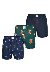 Phil & Co Phil & Co Heren Wijde Boxershorts Kerst Multipack 3-Pack