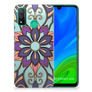 Huawei P Smart 2020 TPU Case Purple Flower