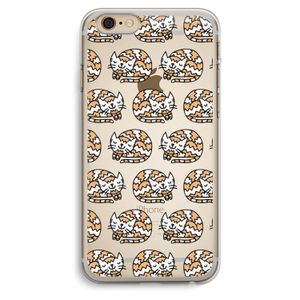 Slapende poes: iPhone 6 Plus / 6S Plus Transparant Hoesje