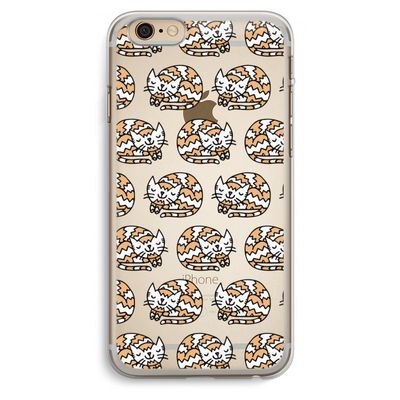 Slapende poes: iPhone 6 Plus / 6S Plus Transparant Hoesje