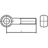 TOOLCRAFT TO-9985224 Oogbouten M30 100 mm DIN 444 Staal 5 stuk(s)