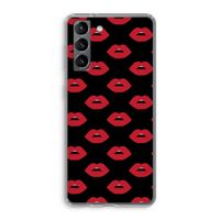 Lips: Samsung Galaxy S21 Transparant Hoesje