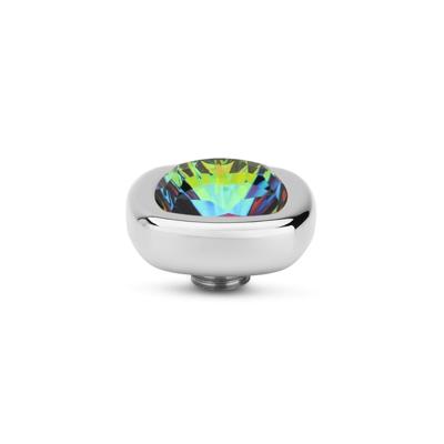 Melano Vivid Quadrate Steentje Vitrail Medium Zilver