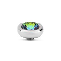 Melano Vivid Quadrate Steentje Vitrail Medium Zilver