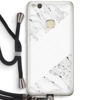 Biggest stripe: Huawei Ascend P10 Lite Transparant Hoesje met koord
