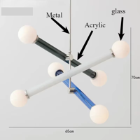 ArtGlow Moderne Kleurrijke Kroonluchter