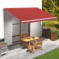 VidaXL Luifeldoek 500x300 cm canvas oranje en bruin