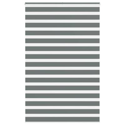 Zebra rolgordijn 150x200 cm stofbreedte 145,9 cm donkergrijs