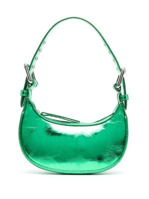 BY FAR sac cabas à effet métallisé - Vert