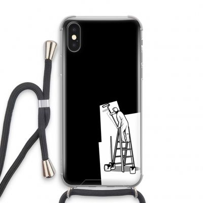 Musketon Painter: iPhone X Transparant Hoesje met koord
