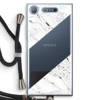 Biggest stripe: Sony Xperia XZ1 Transparant Hoesje met koord