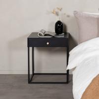 Nohr Nachtkastje 'Shaune' Met 1 lade, kleur Zwart