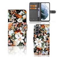 Hoesje voor Samsung Galaxy S21 FE Dark Flowers Hoesje voor Samsung Galaxy S21 FE Dark Flowers