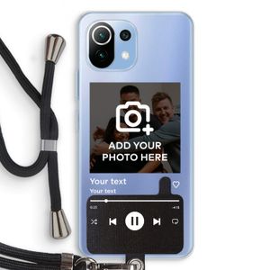 Music Player: Xiaomi Mi 11 Lite Transparant Hoesje met koord