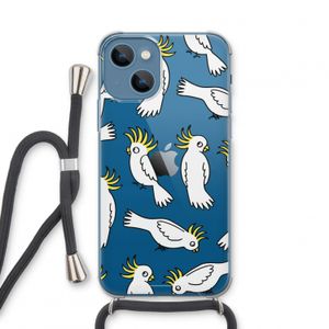 Papegaai: iPhone 13 mini Transparant Hoesje met koord