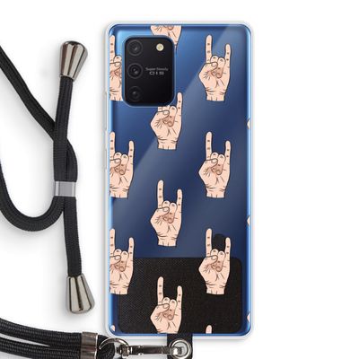 Rock: Samsung Galaxy Note 10 Lite Transparant Hoesje met koord