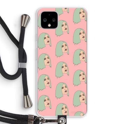 King Kylie: Pixel 4 XL Transparant Hoesje met koord