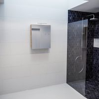 Spiegelkast Vico Cube | 60x70 cm | 1 Deur | Zonder verlichting | Eiken
