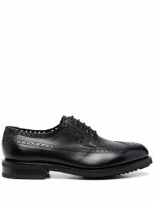 Ferragamo chaussures oxford Marcus à détails de perforations - Noir