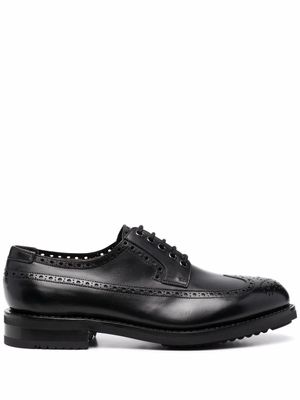 Ferragamo chaussures oxford Marcus à détails de perforations - Noir