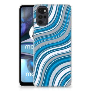 Motorola Moto G22 TPU bumper Waves Blue