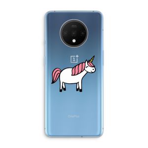 Eenhoorn: OnePlus 7T Transparant Hoesje