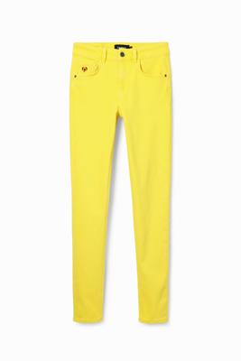 Slim fit push-up jeans - YELLOW - 40