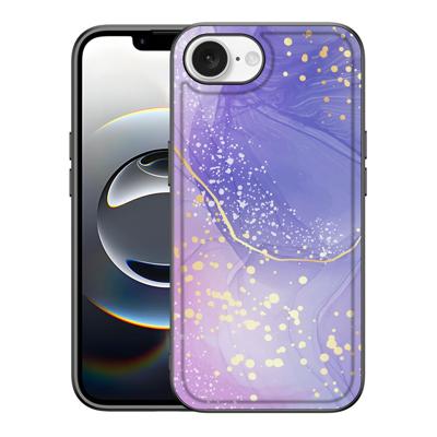 Kleurrijke Telefoonhoesje voor iPhone 16e Watercolor Paars Kleurrijke Telefoonhoesje voor iPhone 16e Watercolor Paars