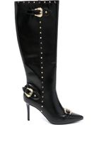 Versace Jeans Couture Baroque-buckle 100mm boots - Noir - thumbnail