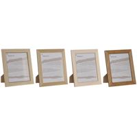 Fotolijsten Home ESPRIT Multicolour Kristal polyestyreen 26,2 x 1,6 x 31,2 cm (4 Stuks)