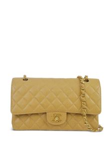 CHANEL Pre-Owned sac porté épaule Double Flap médium (2002) - Tons neutres