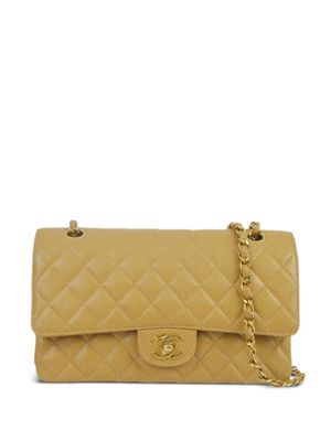 CHANEL Pre-Owned sac porté épaule Double Flap médium (2002) - Tons neutres