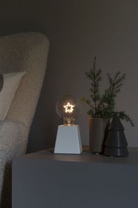 Konstsmide Wooden Decoration Lichtdecoratie figuur Wit 1 lampen LED 1 W