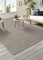 Karpet24 Copenhagen glad geweven handgemaakt wollen vloerkleed Beige-70x140 cm