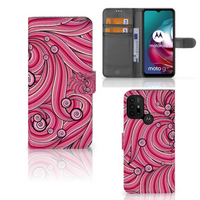 Motorola Moto G10 | G20 | G30 Hoesje Swirl Pink - thumbnail