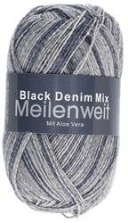 Lana Grossa Meilenweit 100 Denim Mix Black