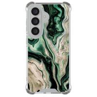 Samsung Galaxy S26 shockproof hoesje - Green waves