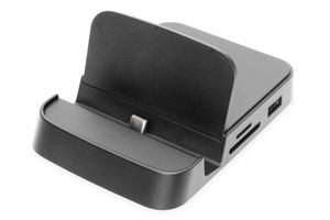 Digitus DA-70882 laptop dock & poortreplicator USB 2.0 Zwart