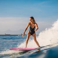 Bodyboard Lichtgewicht Drijvend Bord met EPS-Kern en XPE-gezicht voor Strand voor Kinderen en Volwassenen 106 cm Roze