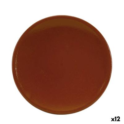 Dienblad Raimundo Barro Profesional Bruin Keramisch Aardewerk Ø 22 cm Refractor (12 Stuks)
