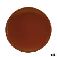 Dienblad Raimundo Barro Profesional Bruin Keramisch Aardewerk Ø 22 cm Refractor (12 Stuks)