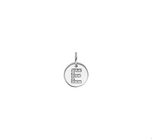 TFT Bedel Letter E Zirkonia Zilver