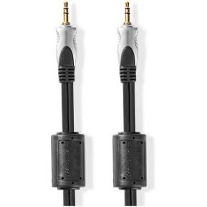 Stereo Audio Cable | 3.5 mm Male - 3.5 mm Male | 5.00 m | Anthracite