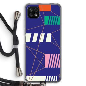 Gestalte 5: Samsung Galaxy A22 5G Transparant Hoesje met koord