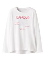 Name it wintershirt meisjes - wit - NkfViolet - loose fit