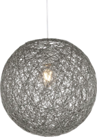 Hanglamp bol rond 'Coropuna' grijs e27 32 cm Hanglamp bol rond 'Coropuna' grijs e27 32 cm